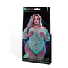 Lapdance Glow In The Dark Fishnet Teddy Plus Size