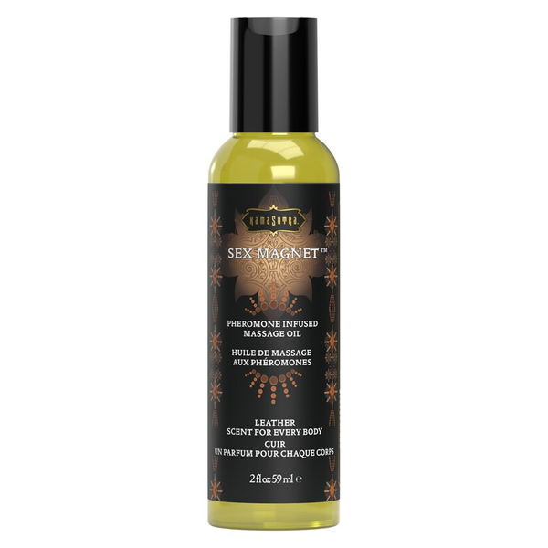 Kama Sutra Products SEX MAGNET Leather Massage Oil 2 fl oz