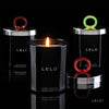 LELO Flickering Massage Candle - Snow Pear & Cedarwood Massage Lotion - Black
