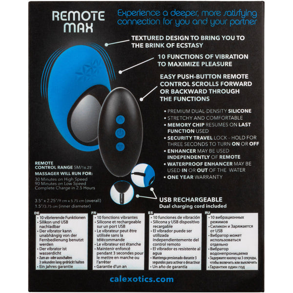 CalExotics Link Up Max Dual Stimulating Ring with 10 Vibration Functions