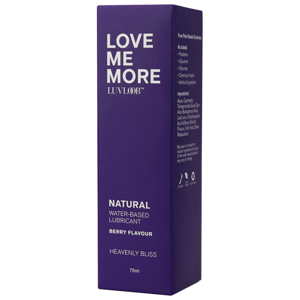 Luvloob Love Me More Water-Based 75mL Lubricant Berry