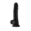 Shaft Model A 10.5 Inch Liquid Silicone Dildo With Balls - Colour: Black