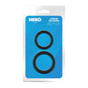Playful Nero Liquid Silicone Ball Stretcher Rings 2 Pack