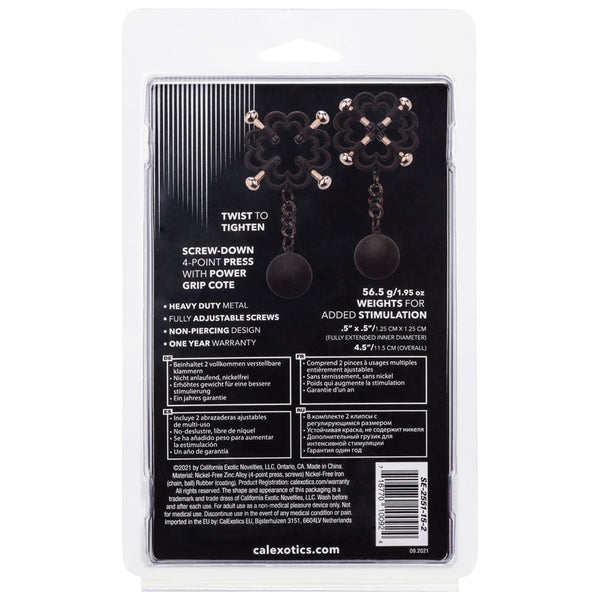 CalExotics Nipple Grips Power Grip 4-Point Weighted Nipple Press