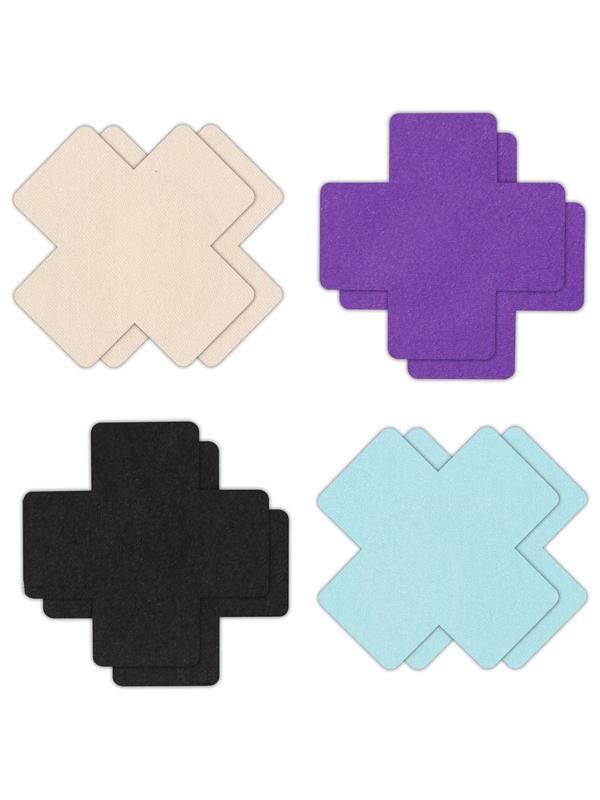 NS Novelties Pretty Pasties Cross I Assorted 4 Pair