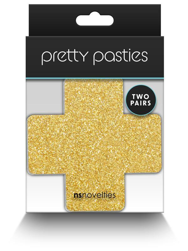 NS Novelties Pretty Pasties Glitter Cross 2 Pair