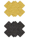 NS Novelties Pretty Pasties Glitter Cross 2 Pair