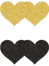 NS Novelties Pretty Pasties Glitter Hearts 2 Pair