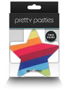 NS Novelties Pretty Pasties Pride Cross and Star Rainbow 2 Pair