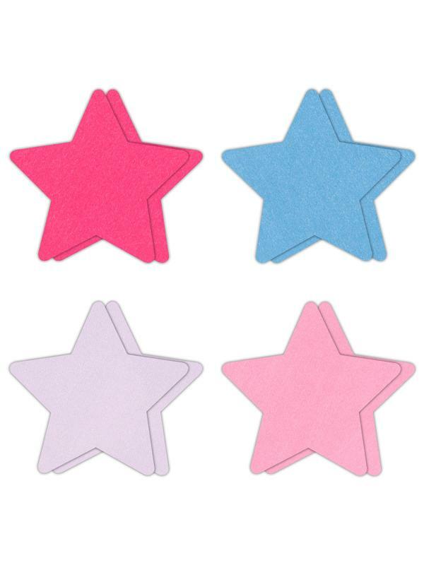 NS Novelties Pretty Pasties Star II Assorted 4 Pair
