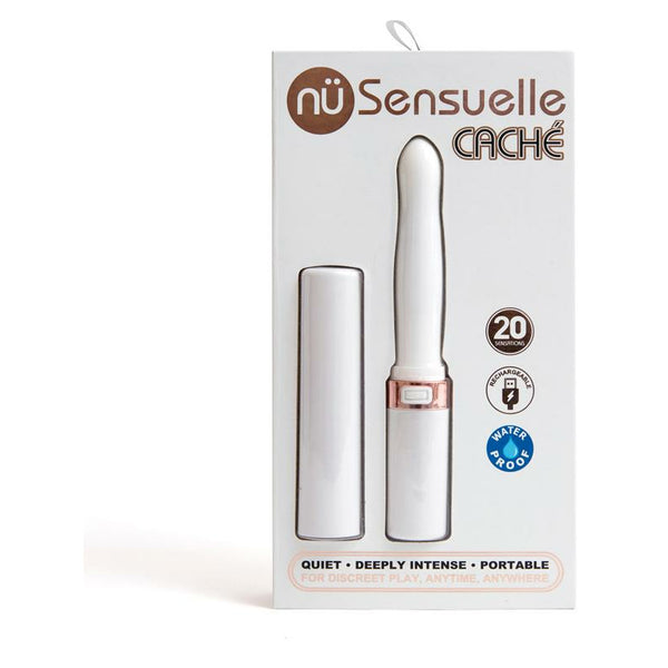 NU Sensuelle Novel Creations Sensuelle Cache 20 Function Rechargeable Covered Vibe