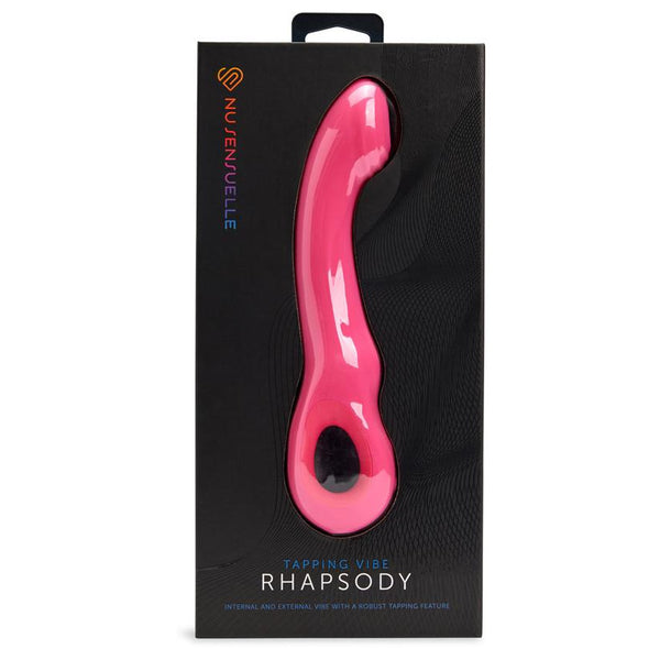 Novel Creations NU Sensuelle Rhapsody Single Tapping Vibe - Colour: Deep Pink