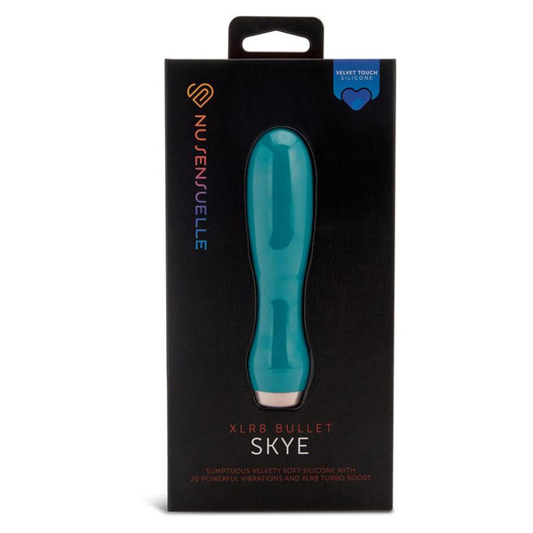 Novel Creations NU Sensuelle Skye Velvet Touch Bullet With Turbo Boost - Colour: Emerald