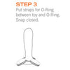 Tantus Inc Universal Silicone O-Ring Strap-On Dildo Harness Kit