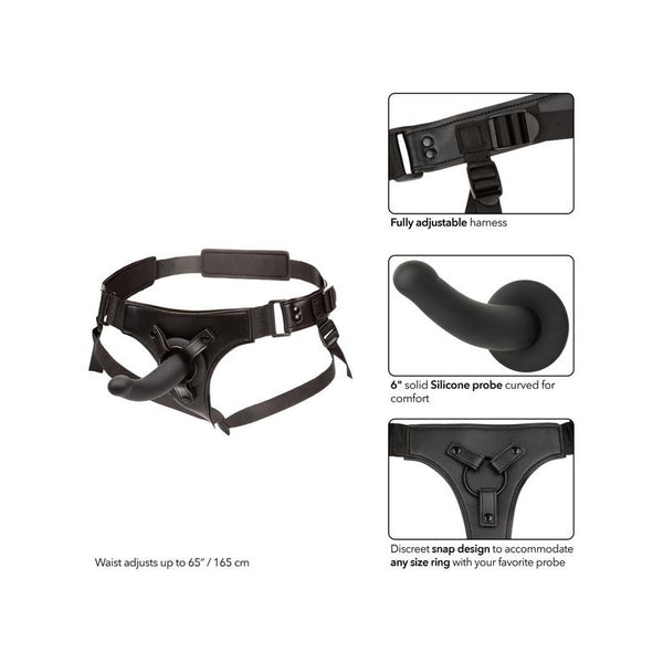 CalExotics Onyxxx Jock Strap with Silicone Probe