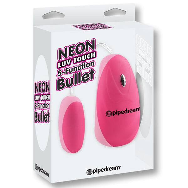 PipeDream Neon Luv Touch Bullet 5 Function Vibrator