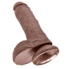 PipeDream King Cock Realistic Dildo - 8 inch Cock With Balls