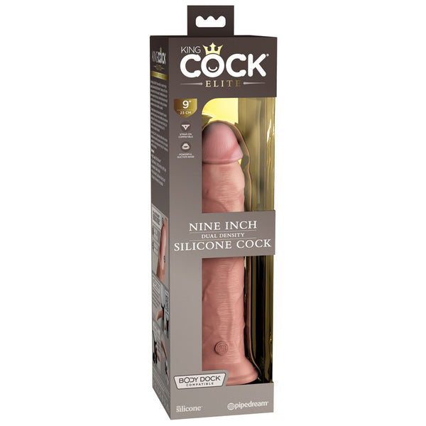 Pipedream King Cock Elite 9 inch Silicone Dual Density Cock