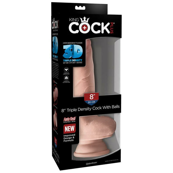 Pipedream King Cock Plus 8 inch Triple Density Cock with Balls