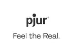 The logo for 'pjur' with the tagline 'Feel the Real.' on a plain white background.