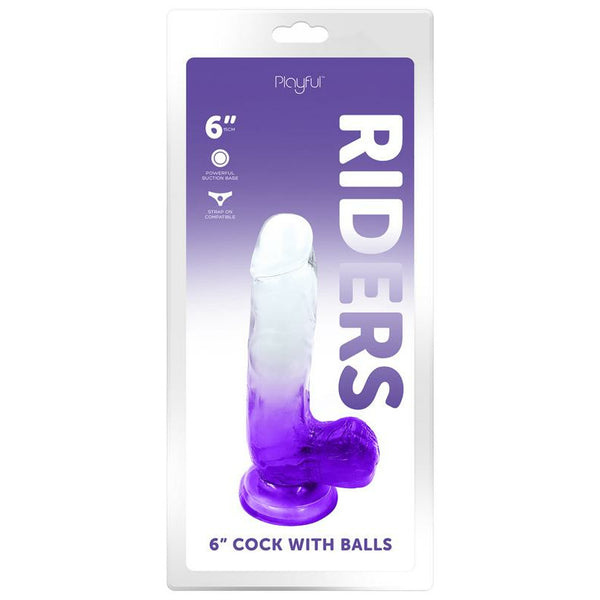 Playful Riders 6 inch Cock with Balls