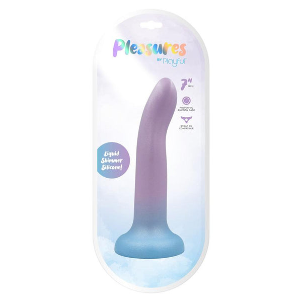 Playful Pleasures 7 Inch Dong - Colour: Purple to Blue