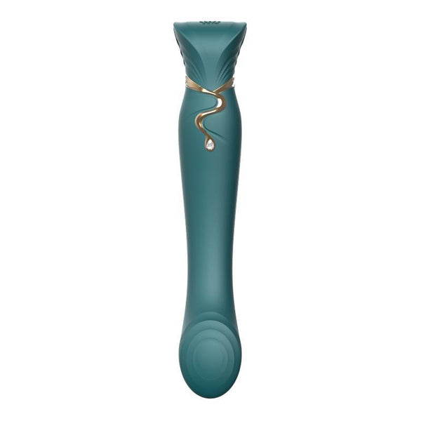 Zalo Queen Set - G-Spot Pulse Wave Vibrator With Suction Sleeve - Colour: Twilight Purple