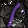 Zalo Queen Set - G-Spot Pulse Wave Vibrator With Suction Sleeve - Colour: Twilight Purple