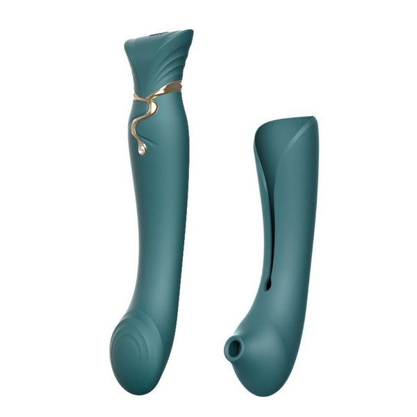 Zalo Queen Set - G-Spot Pulse Wave Vibrator With Suction Sleeve