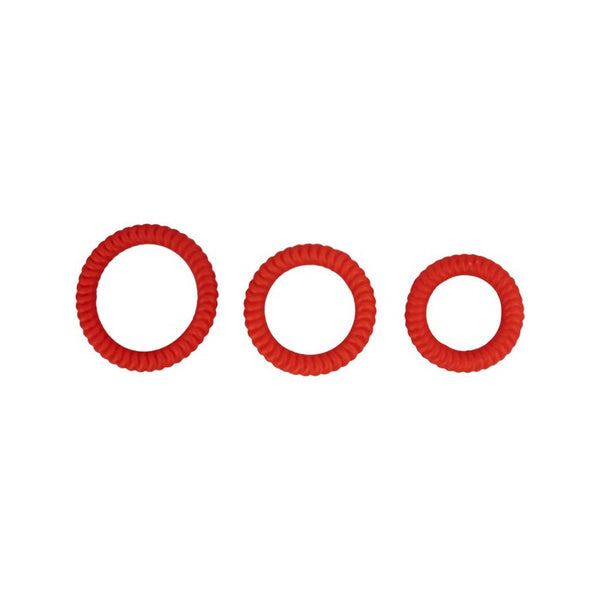 Nasstoys Ram Ultra Cocksweller Cockring Set - Colour: Red