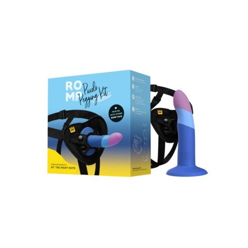 ROMP Piccolo Pegging Kit with 5 Inch Silicone Dildo and Adjustable Harness