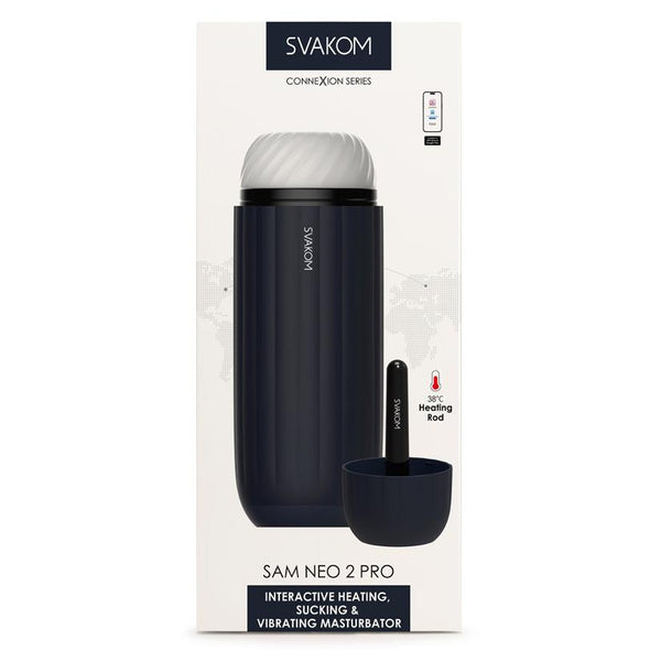 Svakom Sam Neo 2 Pro Interactive Heating Sucking Vibrating Masturbator
