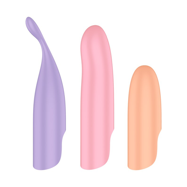 Satisfyer Playful Four 4-in-1 Vibrator Set with Silicone Sleeves