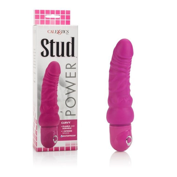 California Exotic Waterproof Power Stud Curvy Realistic Vibrator