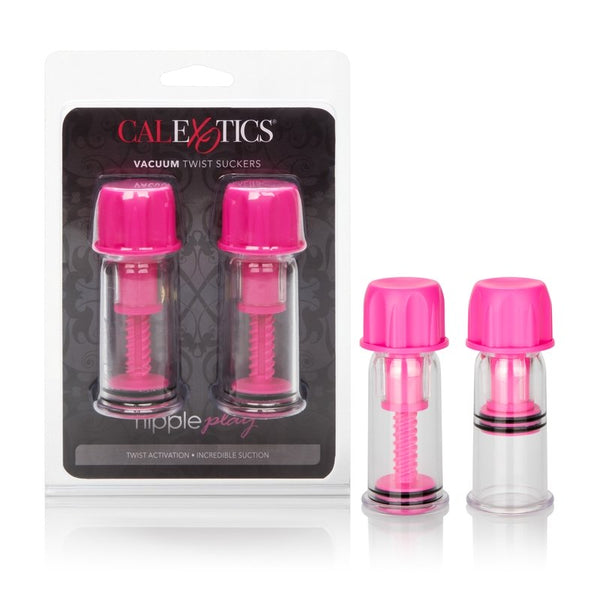 California Exotic Nipple & Breast Toy - Nipple Play Vacuum Twist Suckers