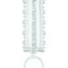CalExotics Sensation Enhancer Pleasure Sleeve with Beaded Shaft 11.5cm x 3.75cm