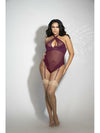 Seven Til Midnight Lace and Mesh Teddy with Removable Shoulder Straps