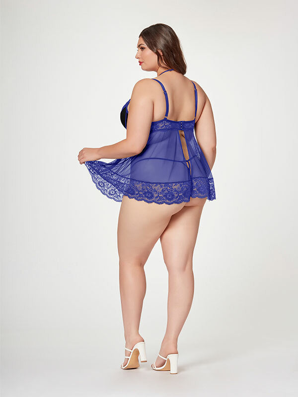 Seven Til Midnight The Romantic Two Piece Babydoll Set STM-11547X