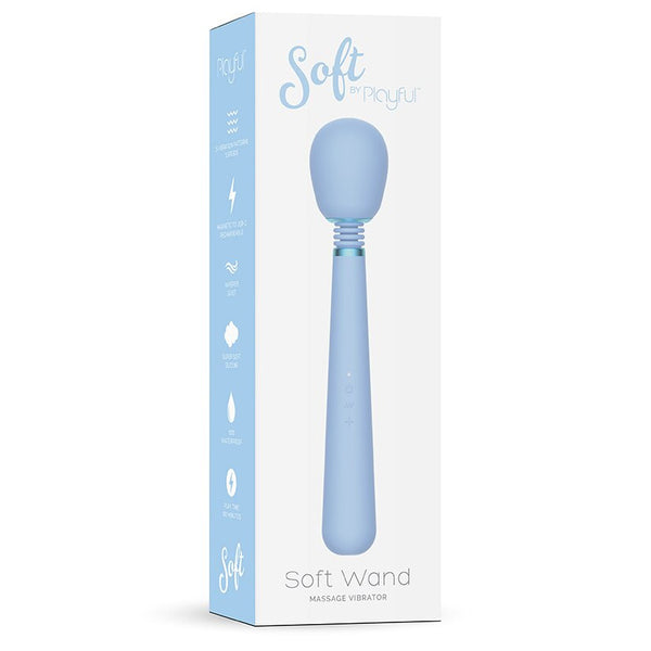 Playful Soft by Playful Wand Vibrator - Colour: Sky Blue