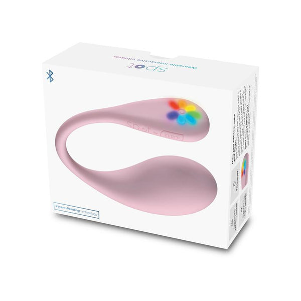 Kiiroo Spot Kiss Me Pink Wearable Egg Vibrator with Interactive LED Light