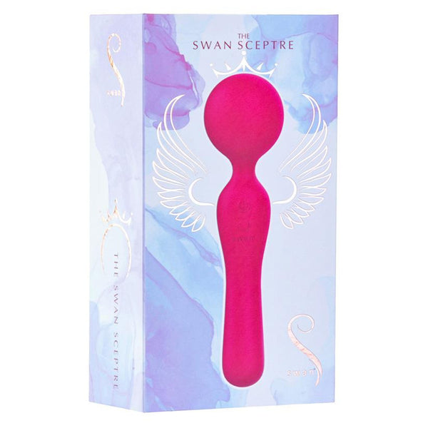 BMS Factory Swan Premium Line Swan Sceptre Dual Use Wand Massager
