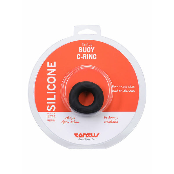 Tantus Buoy C-Ring Medium Onyx