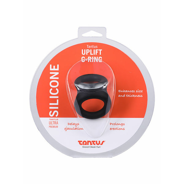 Tantus Uplift Silicone C-Ring Onyx
