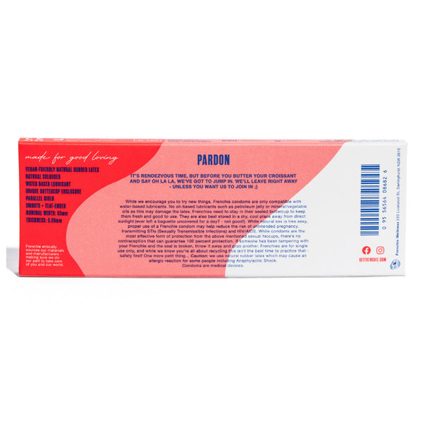 Frenchie The Beret Condom 0.05mm Ultra Thin with Hyaluronic Acid x3