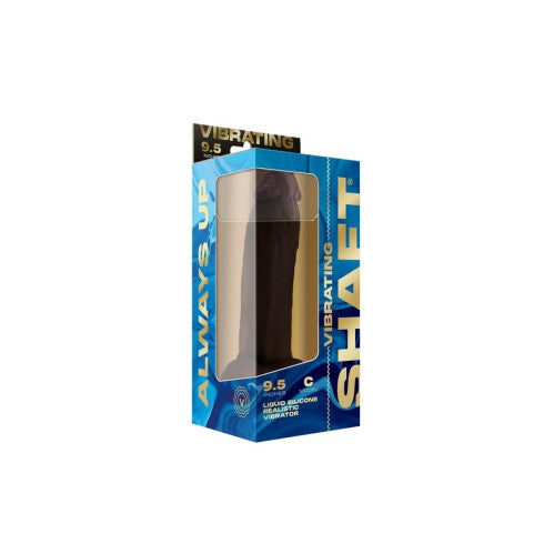 Shaft Vibrating Model C 9.5 Inch Real Feel Flexiskin Silicone Dildo with 8 Vibration Modes