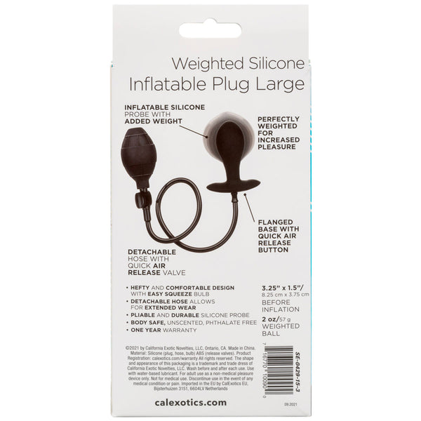 Cal Exotics - Weighted Silicone Inflatable Butt Plug
