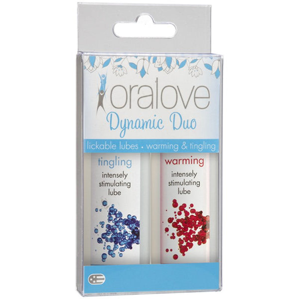 Doc Johnson Oralove Sensations Lube 2 Pack - Warming And Tingling