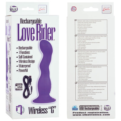 California Exotic G-Spot Vibrator Rechargeable Love Rider Wireless G