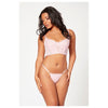 Seven Til Midnight 2 Pc Bustier And Thong Panty Set 11552 - Colour: PINK | Size: XL