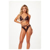 Seven Til Midnight 2 Pc Halter Bra And Criss Cross Panty Set 11521P